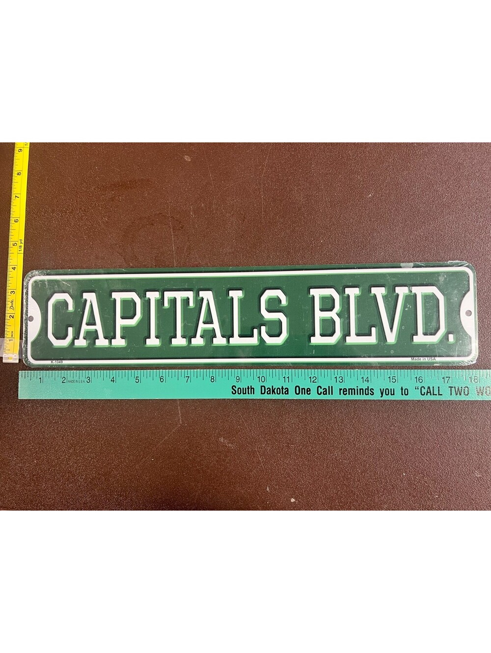 Capitals Blvd 4x18 Aluminum Metal Street Sign Hockey Fan Wall Decor